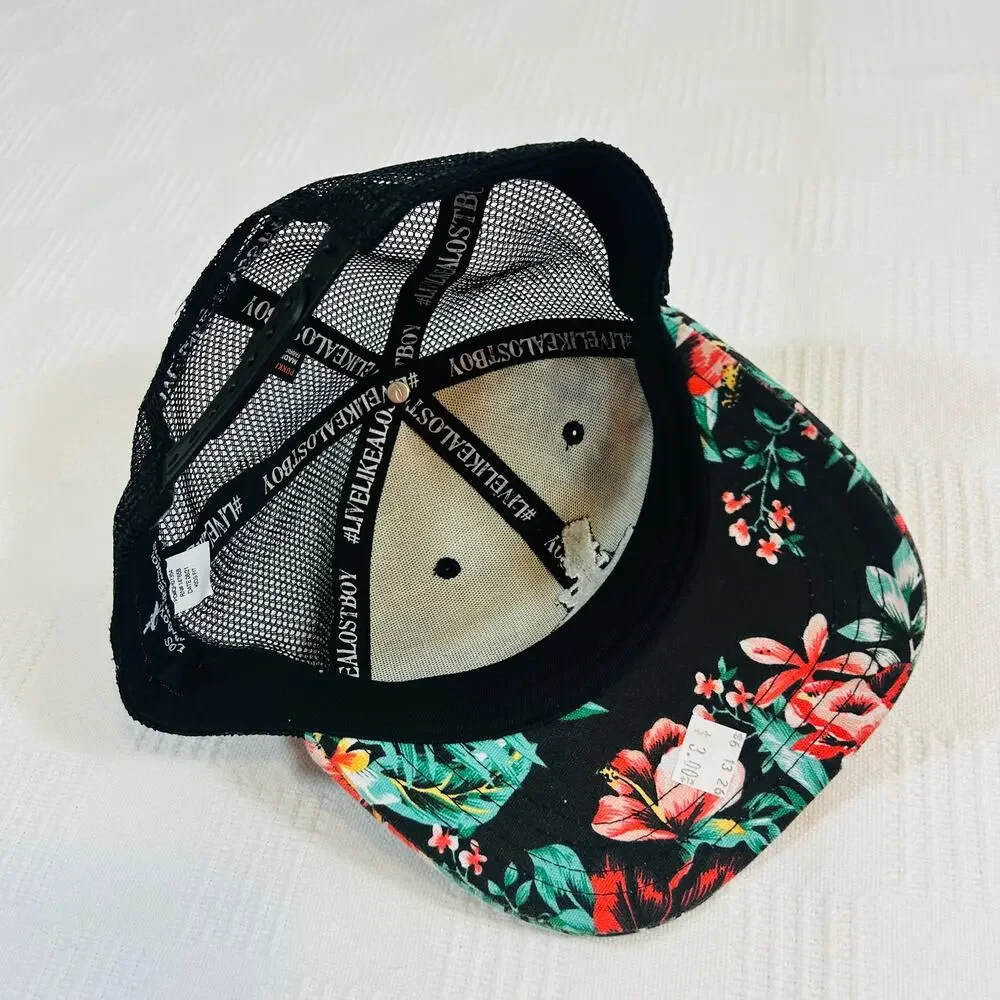 Youth Lost Boy Creations Tarzan Snapback Trucker Hat Floral Surf